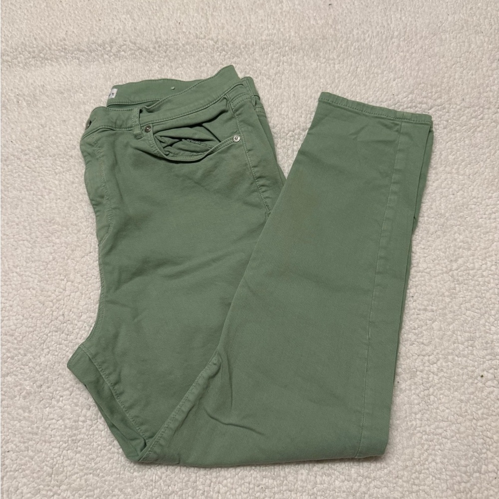 Green Casual Pants
